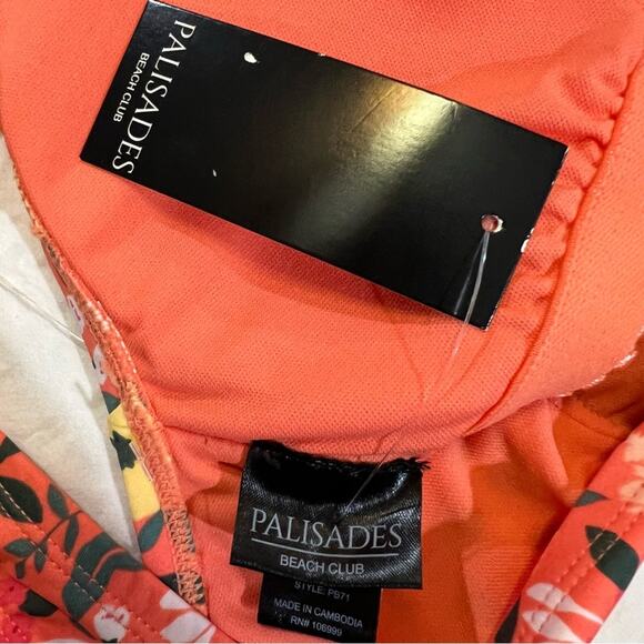 Palisades Beach Club NWT Floral Print One Piece Swimsuit sz S - Picture 4 of 14